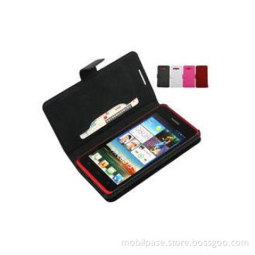 Genuine Huawei Leather case Wallet , Huawei C8813 C8813D Ph